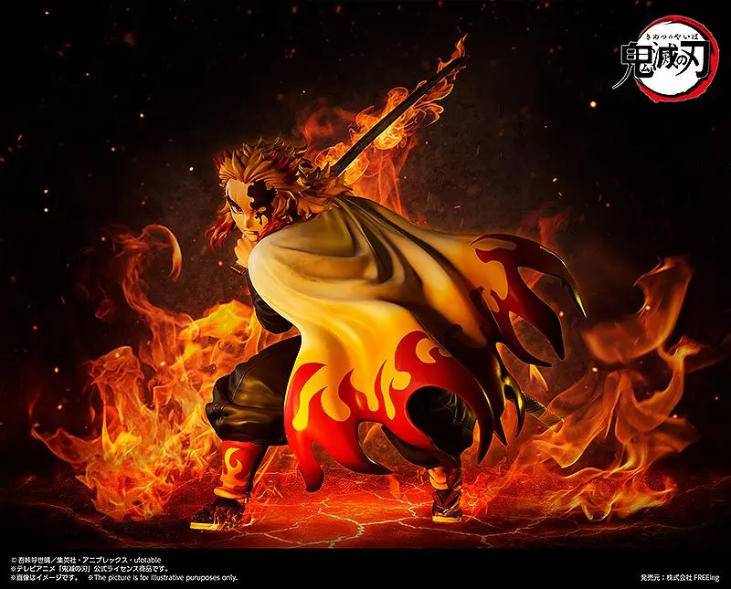 Statuie Demon Slayer: Kimetsu no Yaiba 1/4 Kyojuro Rengoku 42 cm poza produsului
