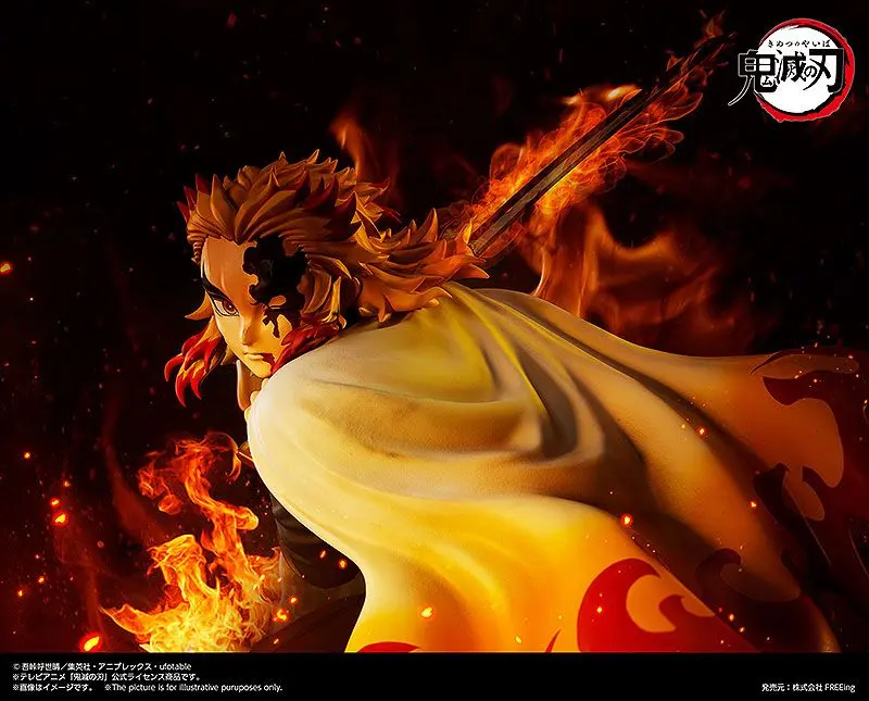 Statuie Demon Slayer: Kimetsu no Yaiba 1/4 Kyojuro Rengoku 42 cm poza produsului