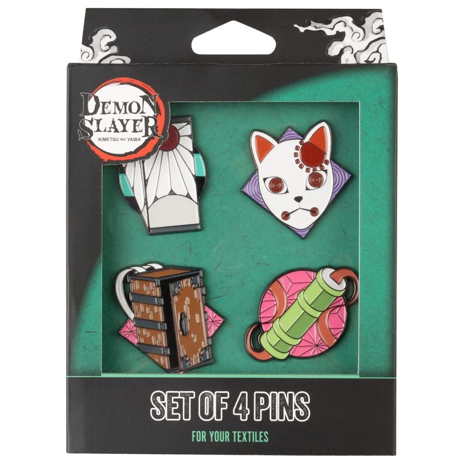 Demon Slayer Kimetsu no Yaiba set de 4 insigne poza produsului