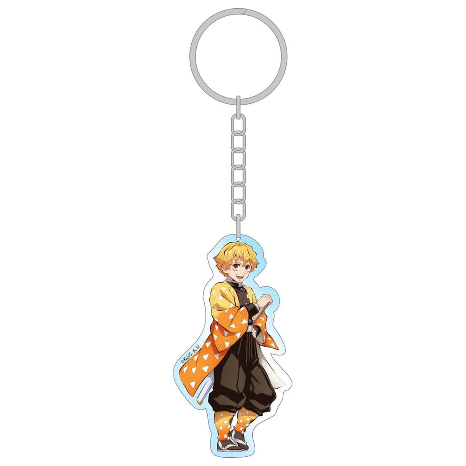 Demon Slayer: Kimetsu no Yaiba Breloc acrilic Zenitsu Holographic 7 cm poza produsului