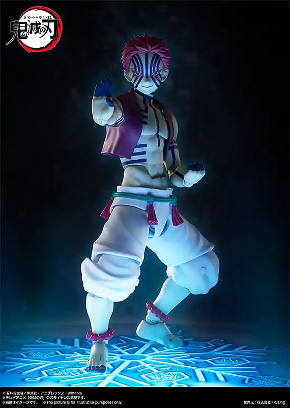 Demon Slayer: Kimetsu no Yaiba Figurina de actiune Figma Akaza 15 cm poza produsului