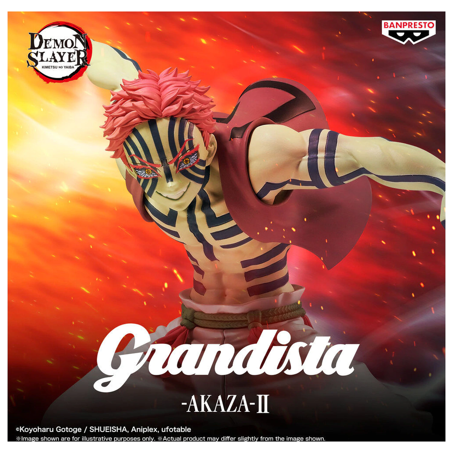 Demon Slayer Kimetsu no Yaiba Grandista Akaza II figurina 23cm poza produsului
