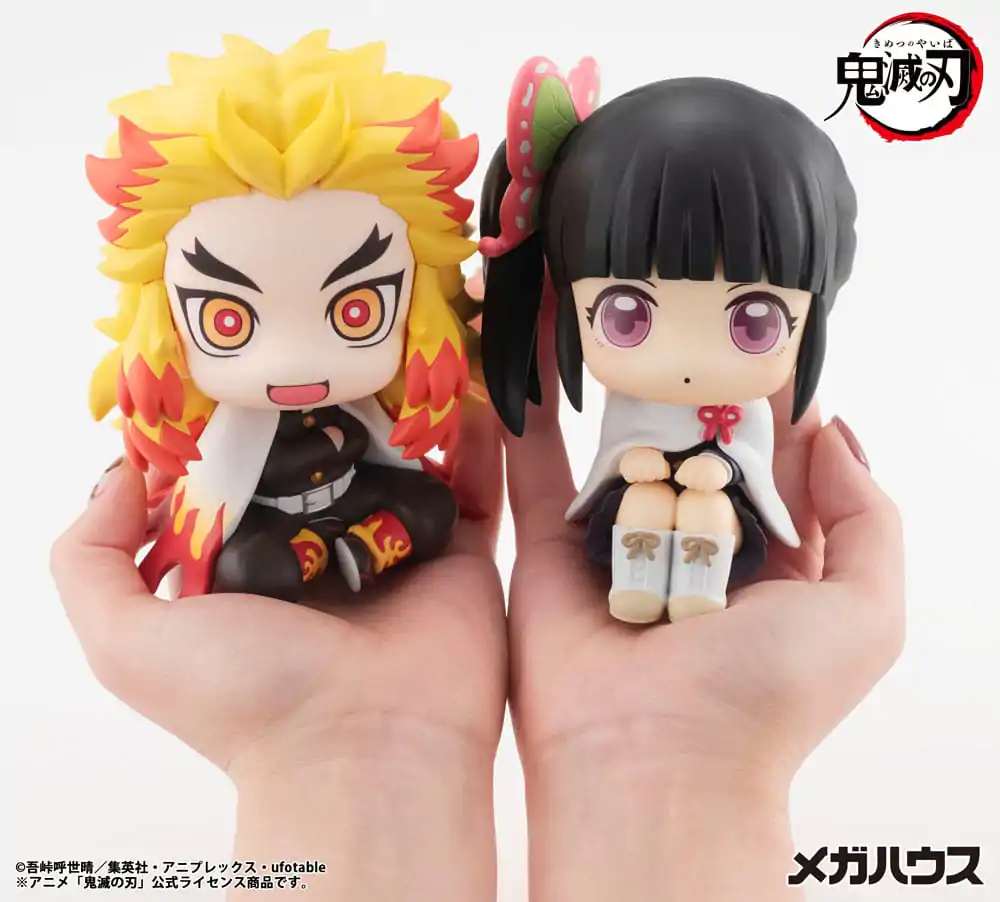 Demon Slayer Kimetsu no Yaiba Look Up Statueta din PVC Rengoku Kyojuro 11 cm poza produsului