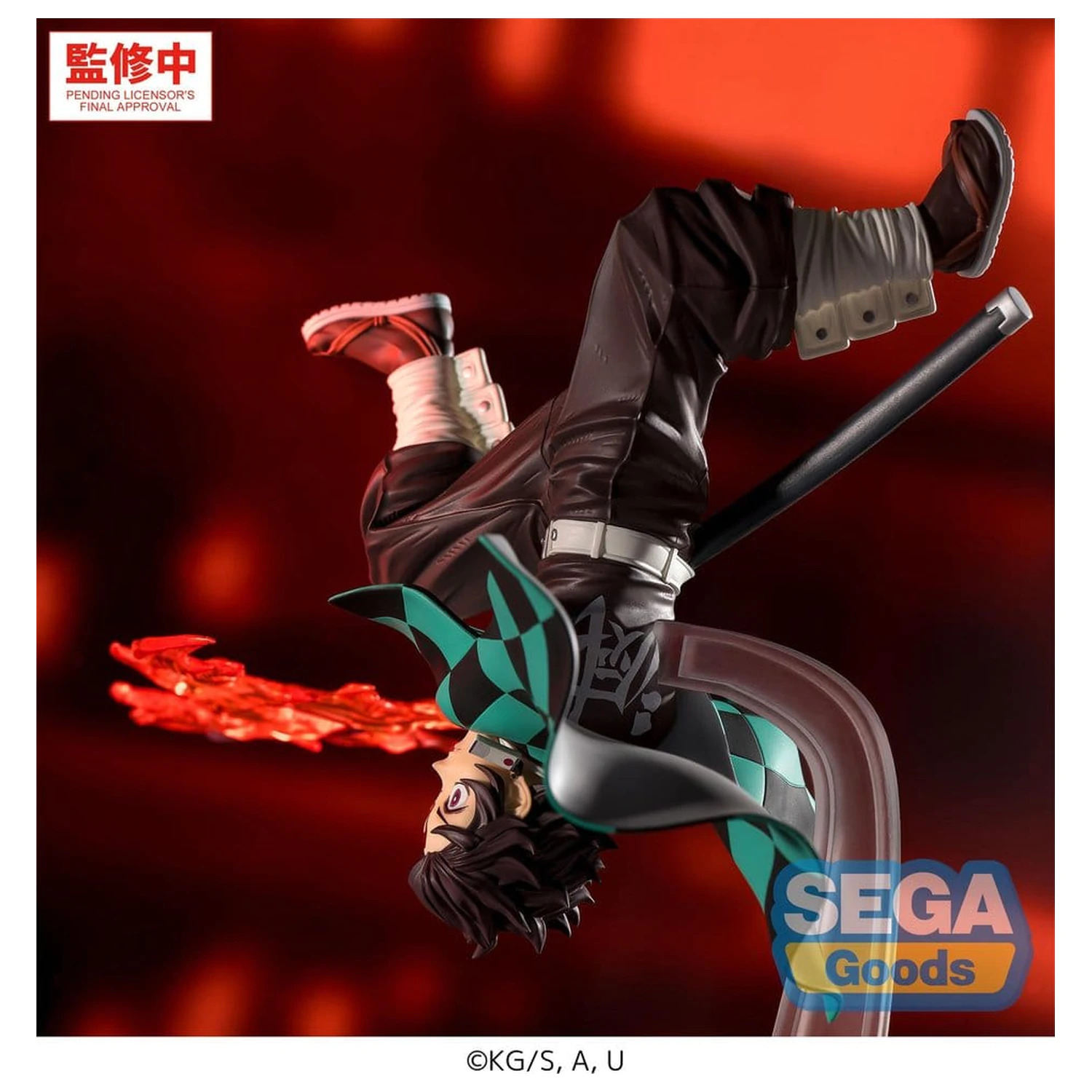 Demon Slayer: Kimetsu no Yaiba Luminasta Figurina PVC Tanjiro Kamado Hinokami Kagura Setting Sun Transformation 15 cm poza produsului