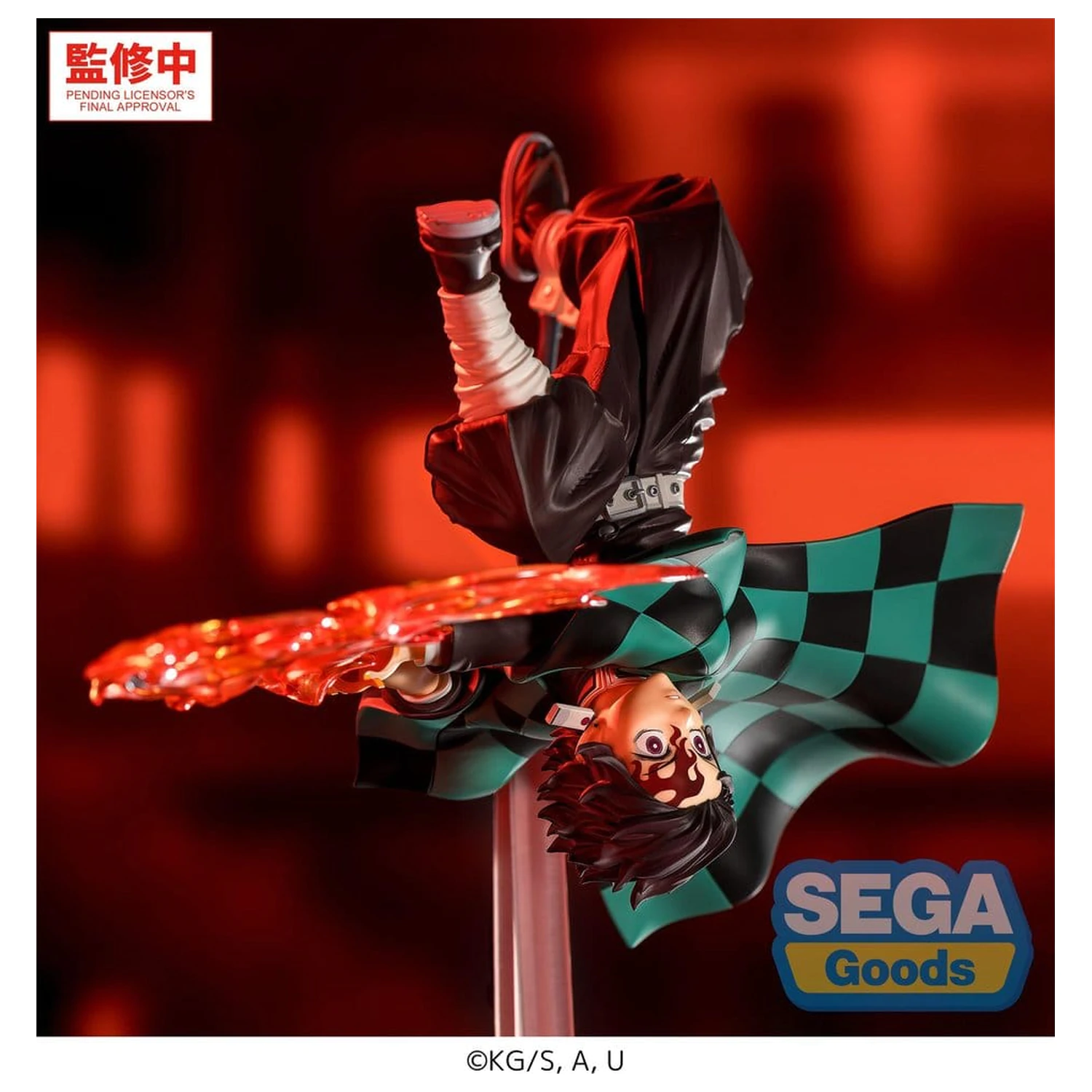 Demon Slayer: Kimetsu no Yaiba Luminasta Figurina PVC Tanjiro Kamado Hinokami Kagura Setting Sun Transformation 15 cm poza produsului