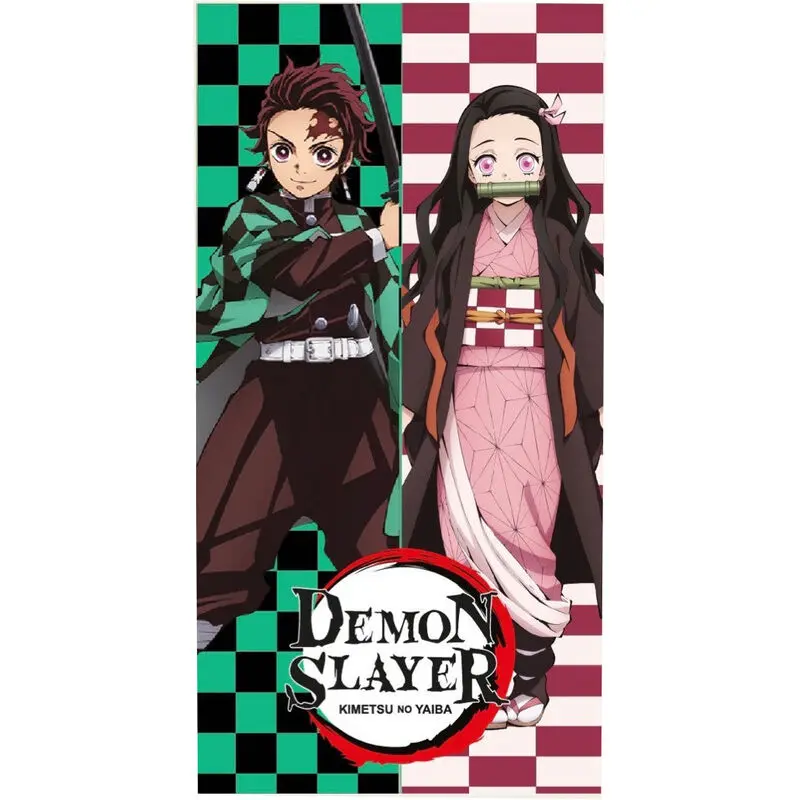 Demon Slayer Kimetsu no Yaiba prosop de plaja din microfibra poza produsului
