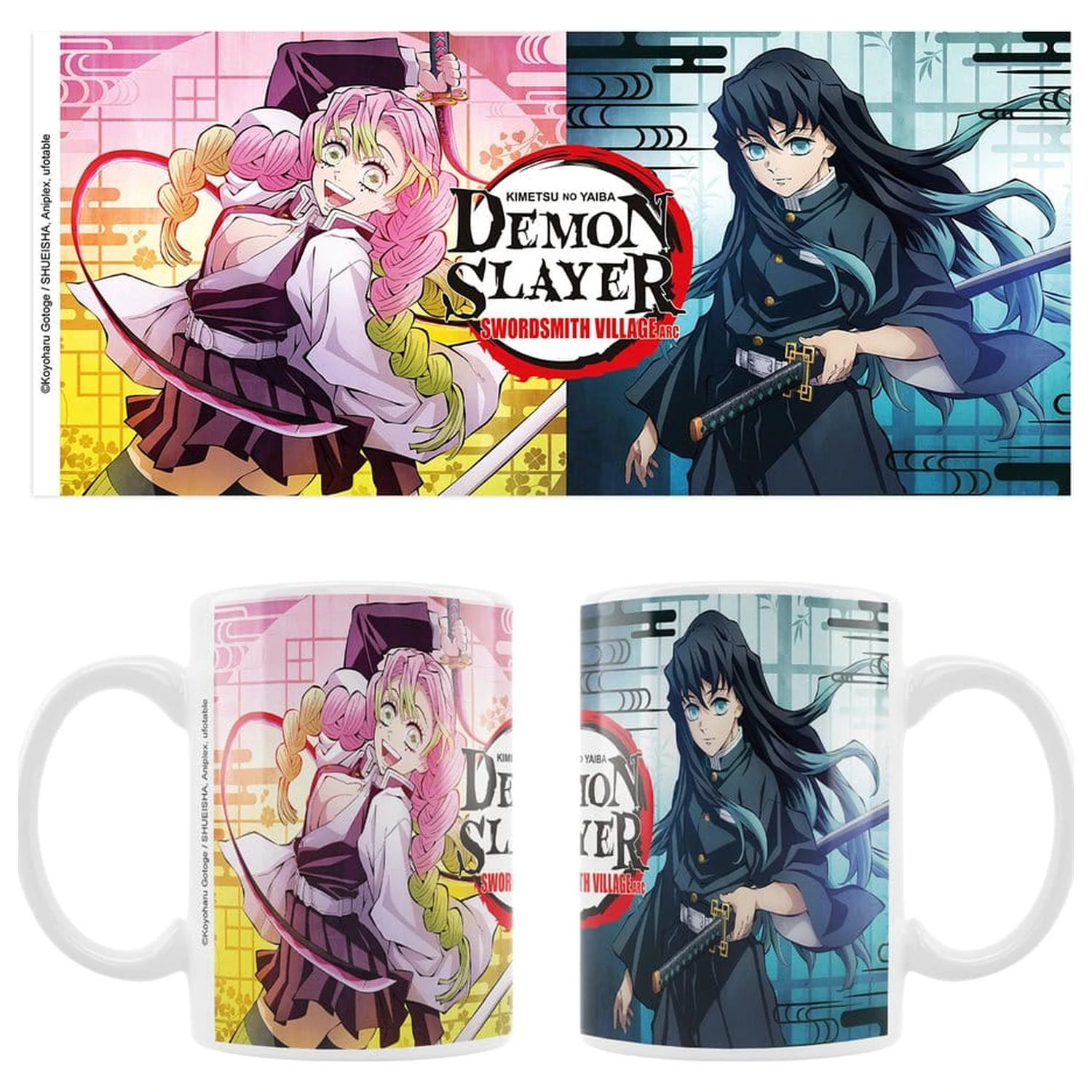 Demon Slayer: Kimetsu no Yaiba Cană Mitsuri & Muichiro poza produsului