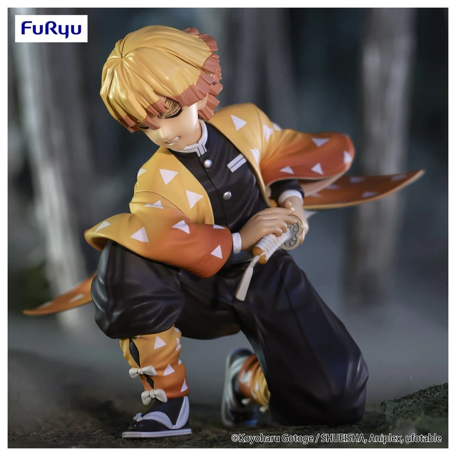 Demon Slayer: Kimetsu no Yaiba figurina PVC pentru capac bol Agatsuma Zenitsu 10 cm poza produsului