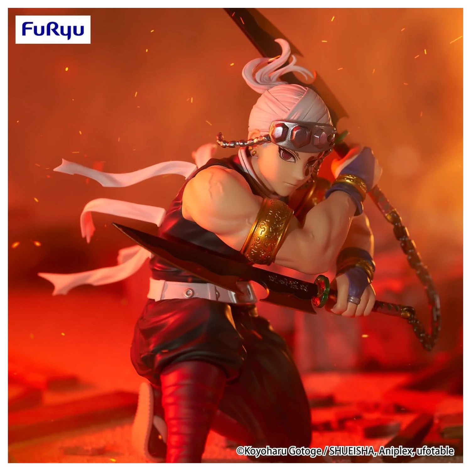 Figurina PVC Demon Slayer: Kimetsu no Yaiba Noodle Stopper Uzui Tengen 15 cm poza produsului