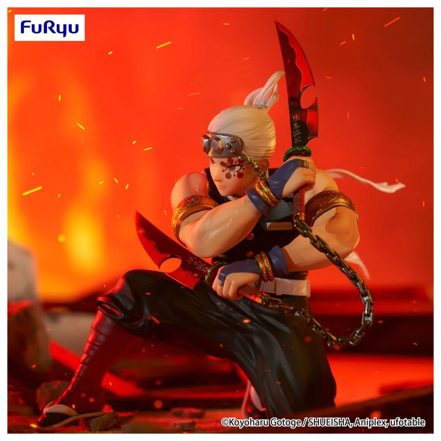 Figurina PVC Demon Slayer: Kimetsu no Yaiba Noodle Stopper Uzui Tengen 15 cm poza produsului