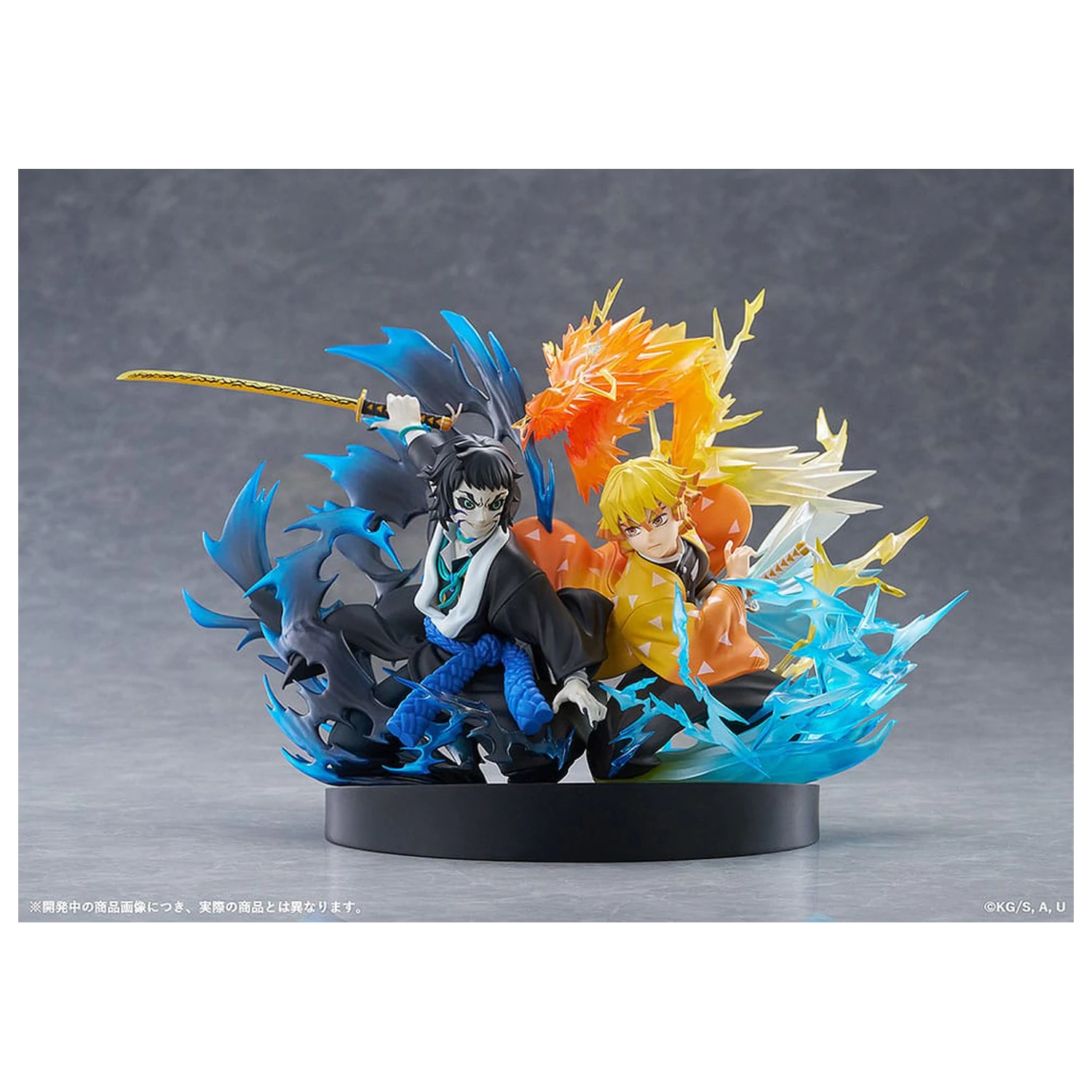Demon Slayer: Kimetsu no Yaiba Statuie PVC Zenitsu Agatsuma & Kaigaku 15 cm poza produsului