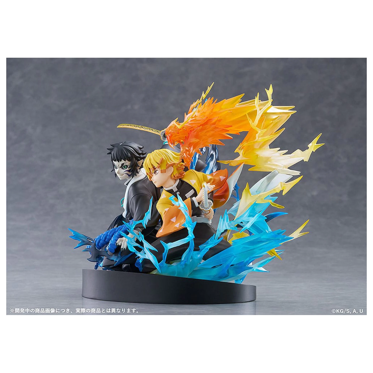 Demon Slayer: Kimetsu no Yaiba Statuie PVC Zenitsu Agatsuma & Kaigaku 15 cm poza produsului