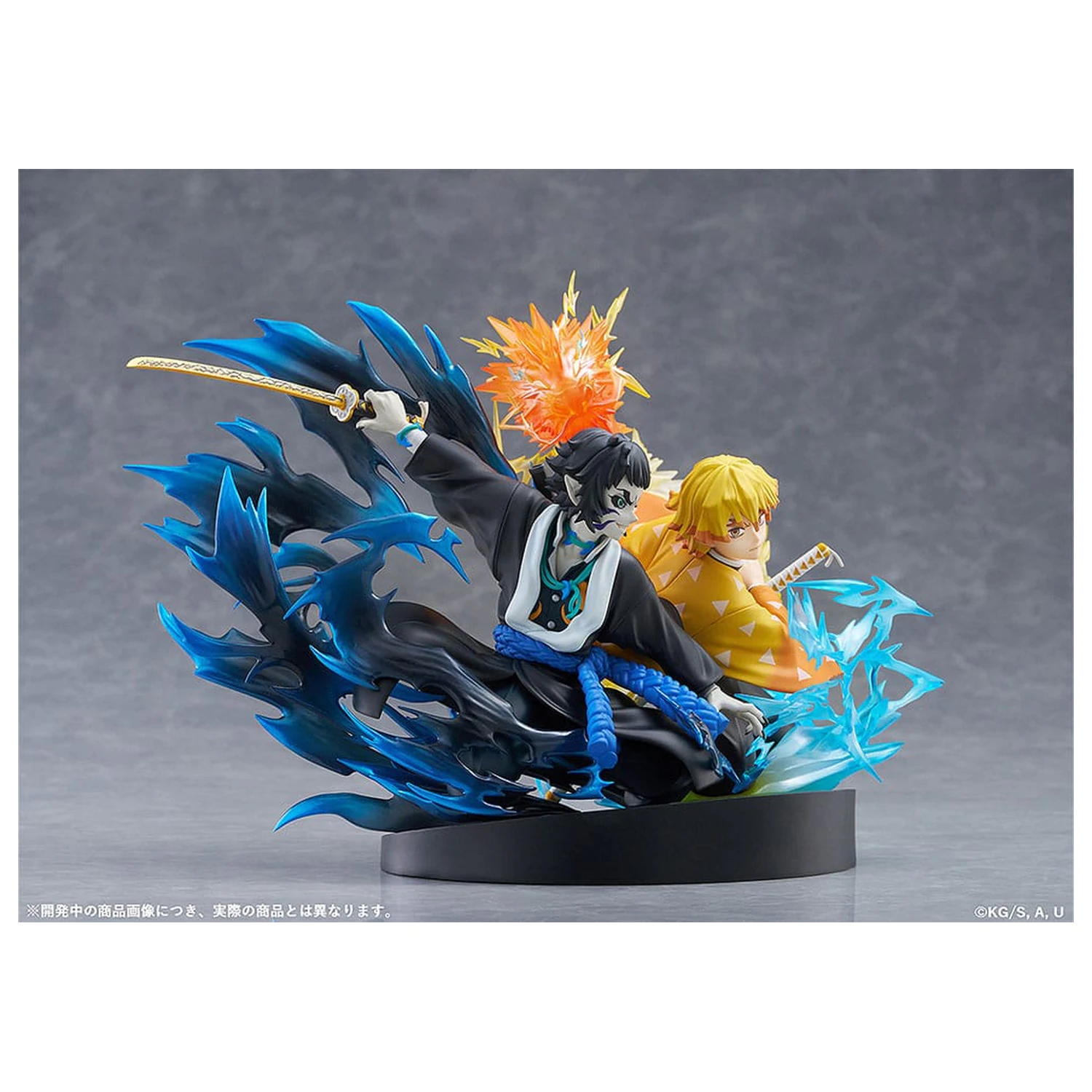 Demon Slayer: Kimetsu no Yaiba Statuie PVC Zenitsu Agatsuma & Kaigaku 15 cm poza produsului