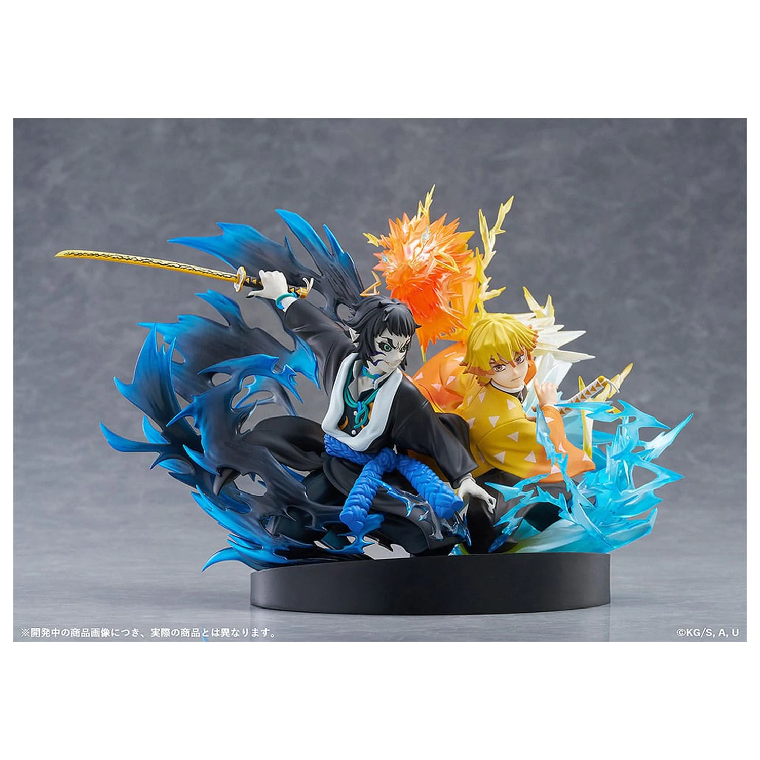 Demon Slayer: Kimetsu no Yaiba Statuie PVC Zenitsu Agatsuma & Kaigaku 15 cm poza produsului