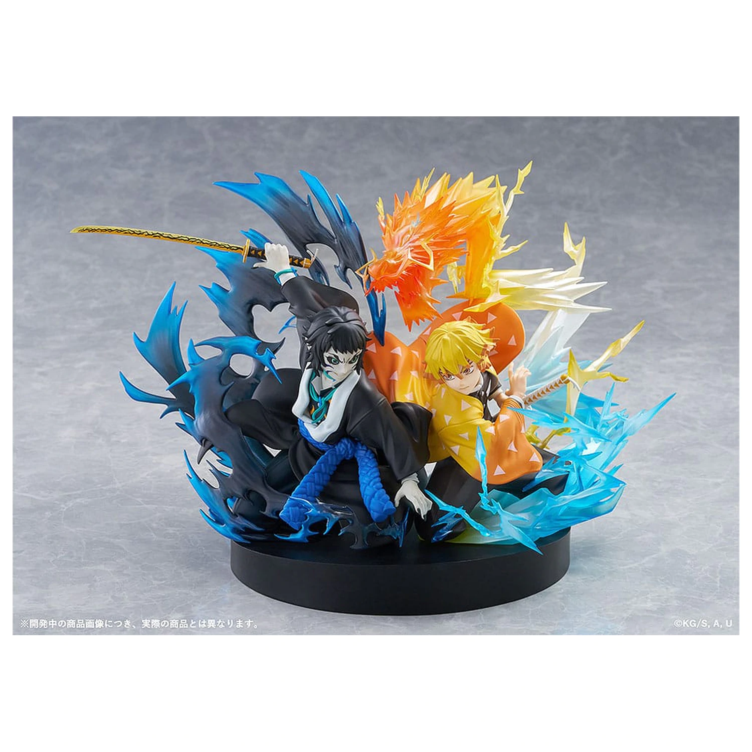 Demon Slayer: Kimetsu no Yaiba Statuie PVC Zenitsu Agatsuma & Kaigaku 15 cm poza produsului
