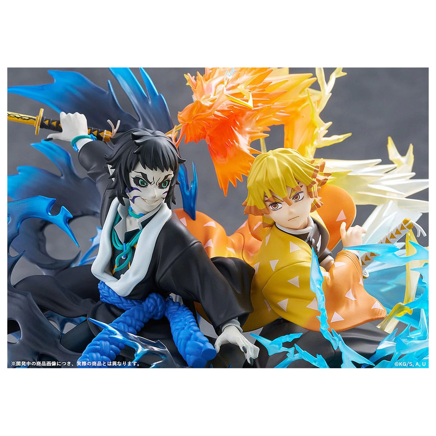 Demon Slayer: Kimetsu no Yaiba Statuie PVC Zenitsu Agatsuma & Kaigaku 15 cm poza produsului