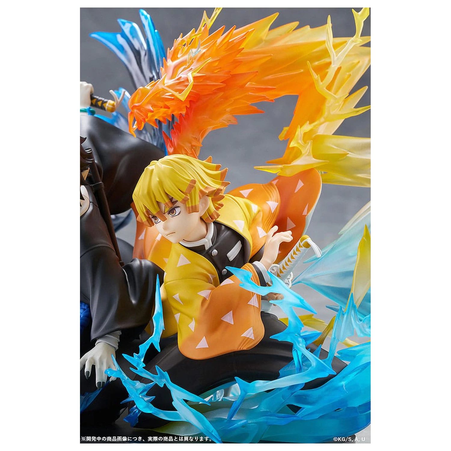 Demon Slayer: Kimetsu no Yaiba Statuie PVC Zenitsu Agatsuma & Kaigaku 15 cm poza produsului
