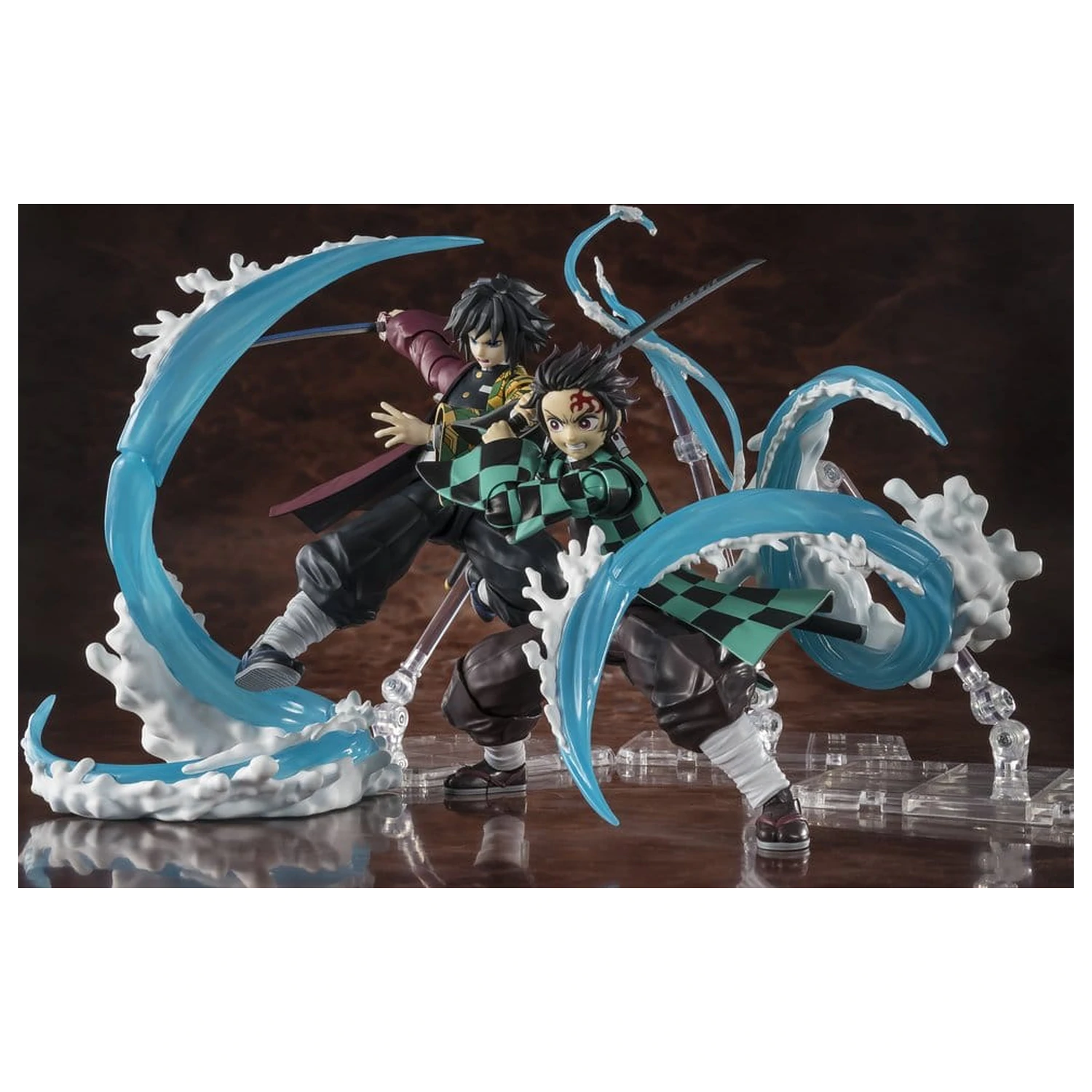 Demon Slayer: Kimetsu no Yaiba S.H. Figuarts Set Accesorii Tanjiro Kamado & Giyu Tomioka Water Breathing Set de piese optionale poza produsului