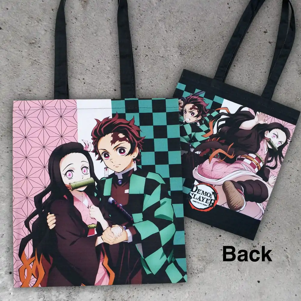 Demon Slayer: Kimetsu no Yaiba Geantă Tote Tanjiro & Nezuko poza produsului