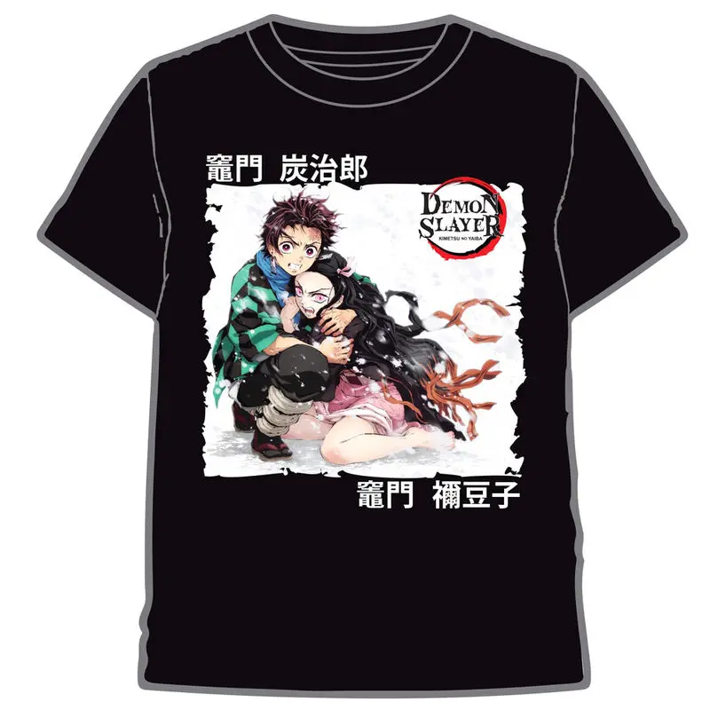 Demon Slayer Kimetsu No Yaiba Tanjiro and Nezuko tricou de adult poza produsului