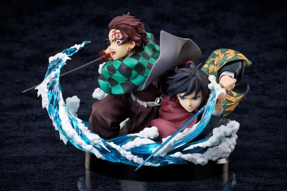 Demon Slayer: Kimetsu no Yaiba Statuie PVC Tanjiro & Giyuu 13 cm poza produsului