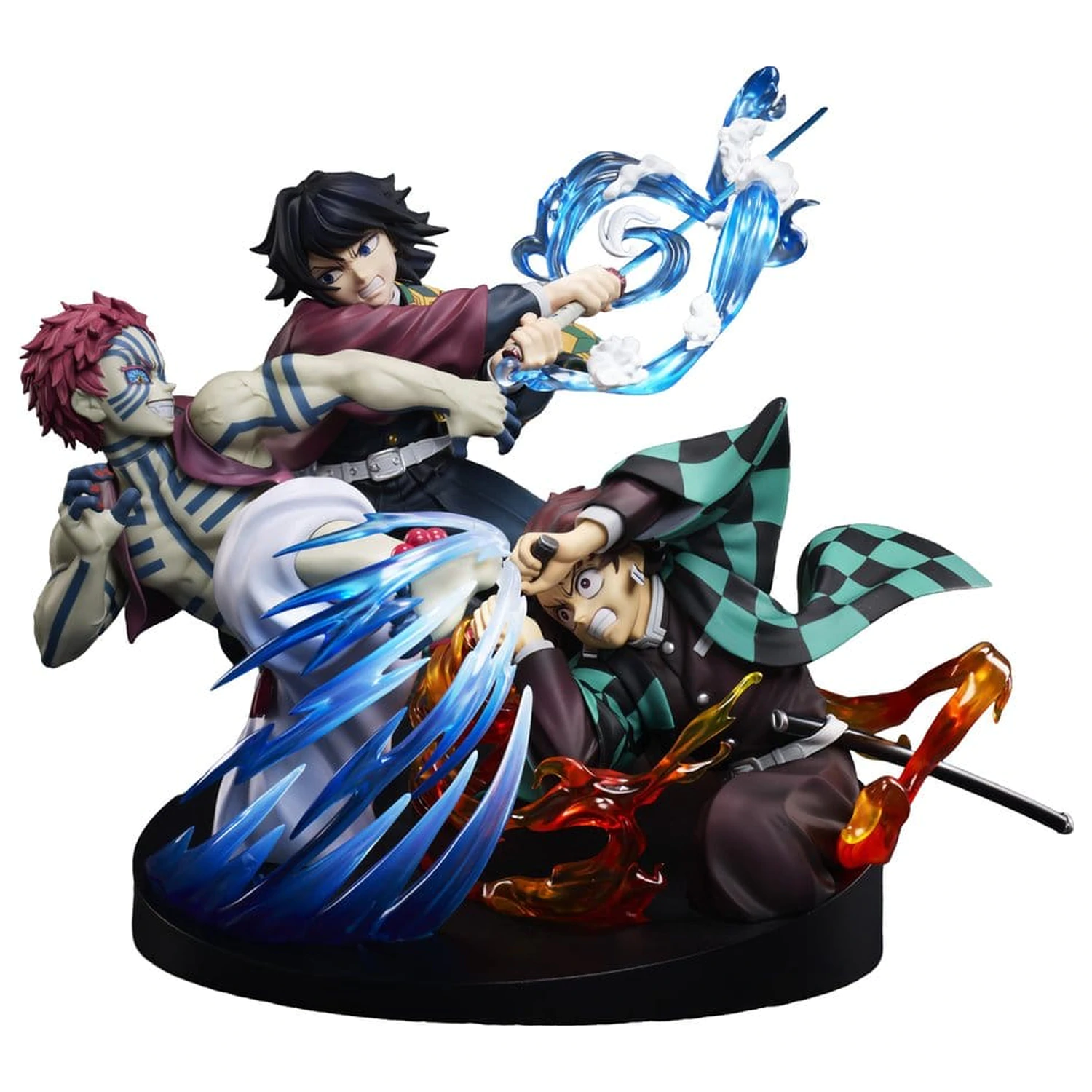 Demon Slayer: Kimetsu no Yaiba figurina PVC Tanjiro Kamado & Giyu Tomioka & Akaza 13 cm poza produsului