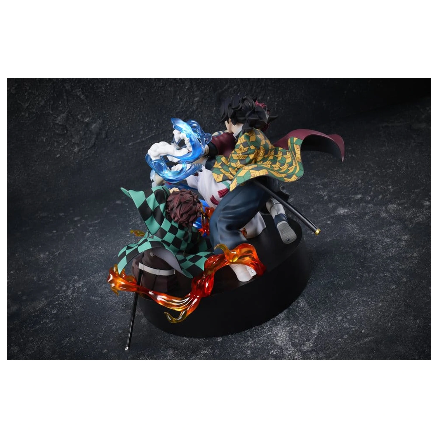 Demon Slayer: Kimetsu no Yaiba figurina PVC Tanjiro Kamado & Giyu Tomioka & Akaza 13 cm poza produsului