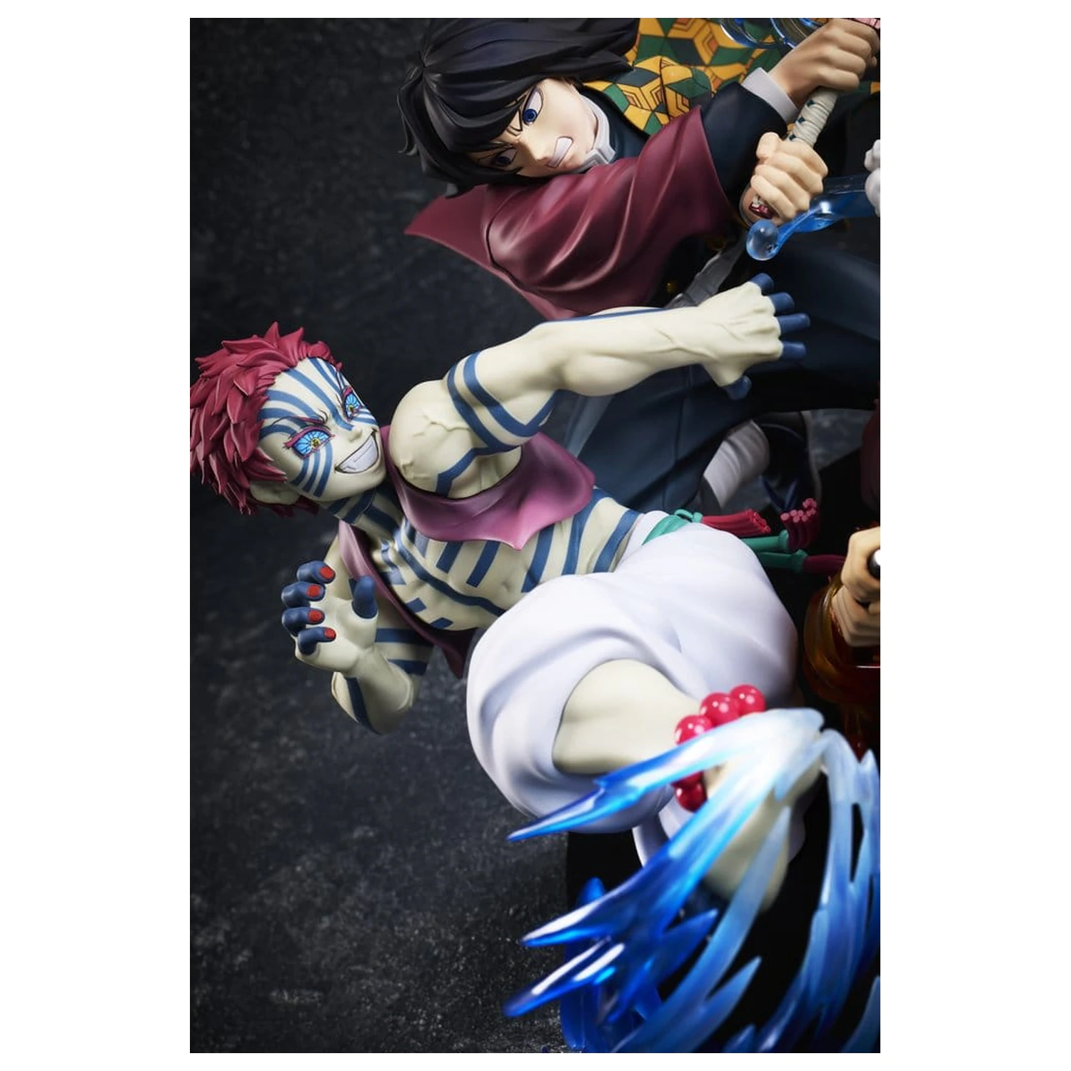 Demon Slayer: Kimetsu no Yaiba figurina PVC Tanjiro Kamado & Giyu Tomioka & Akaza 13 cm poza produsului