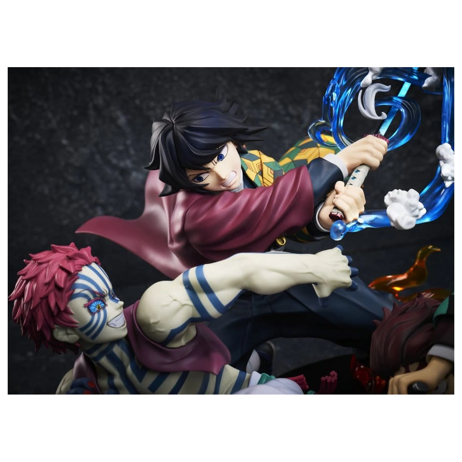 Demon Slayer: Kimetsu no Yaiba figurina PVC Tanjiro Kamado & Giyu Tomioka & Akaza 13 cm poza produsului