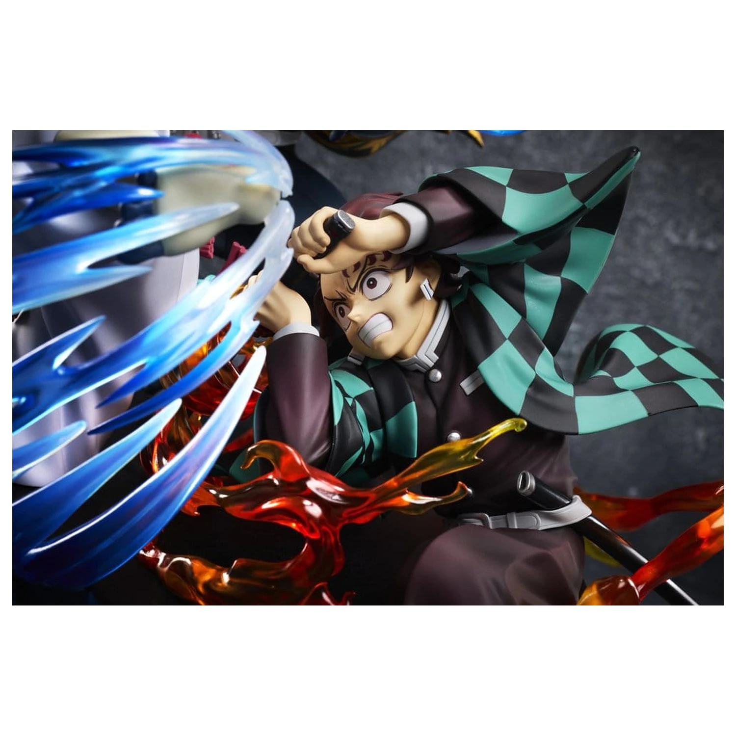 Demon Slayer: Kimetsu no Yaiba figurina PVC Tanjiro Kamado & Giyu Tomioka & Akaza 13 cm poza produsului