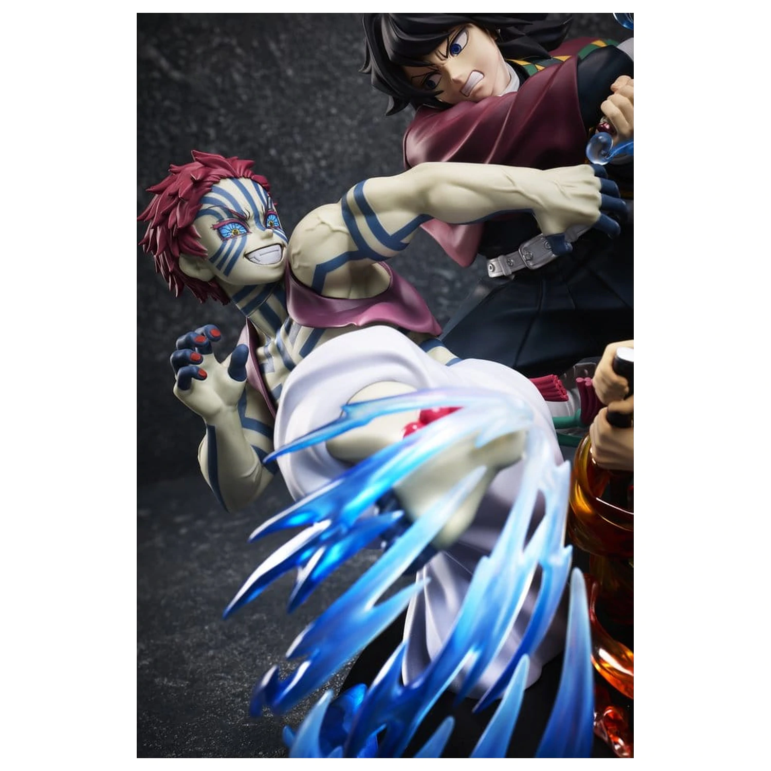 Demon Slayer: Kimetsu no Yaiba figurina PVC Tanjiro Kamado & Giyu Tomioka & Akaza 13 cm poza produsului