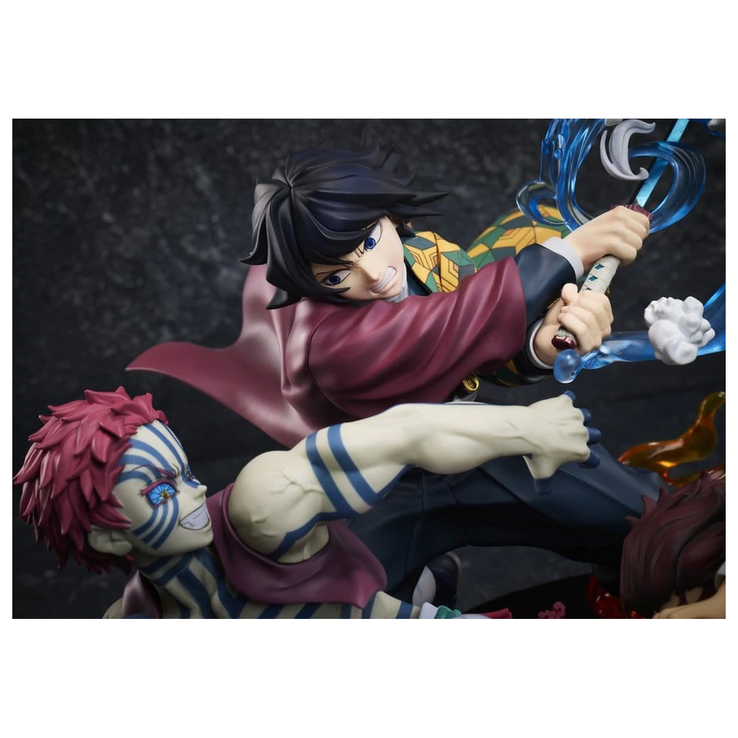 Demon Slayer: Kimetsu no Yaiba figurina PVC Tanjiro Kamado & Giyu Tomioka & Akaza 13 cm poza produsului