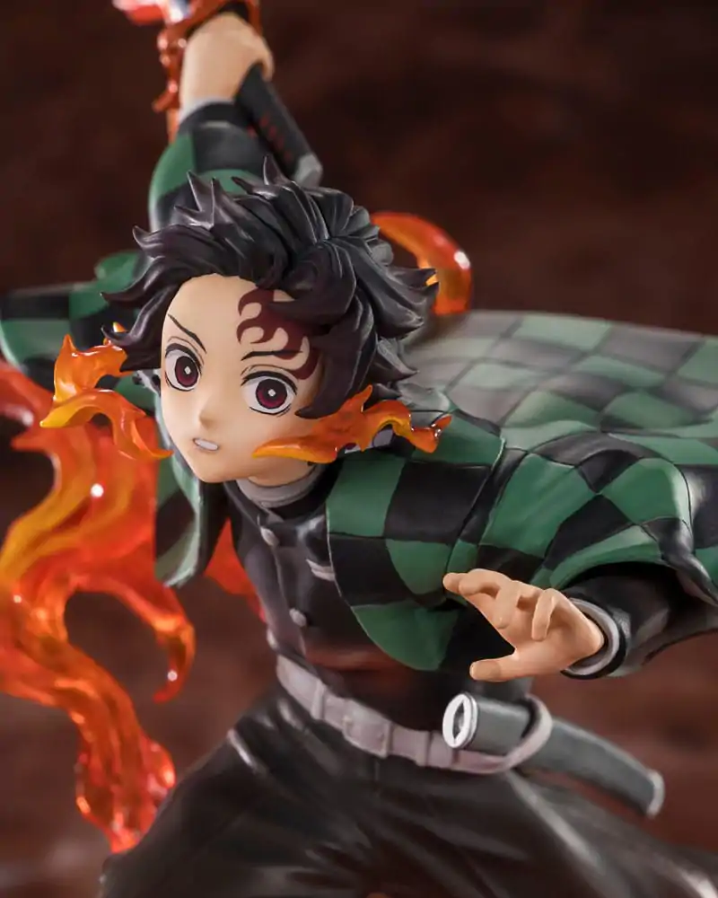 Demon Slayer Kimetsu no Yaiba Tanjiro Kamado Kyojuro Rengokus Apărătoare de Sabie figurină 19,5 cm poza produsului