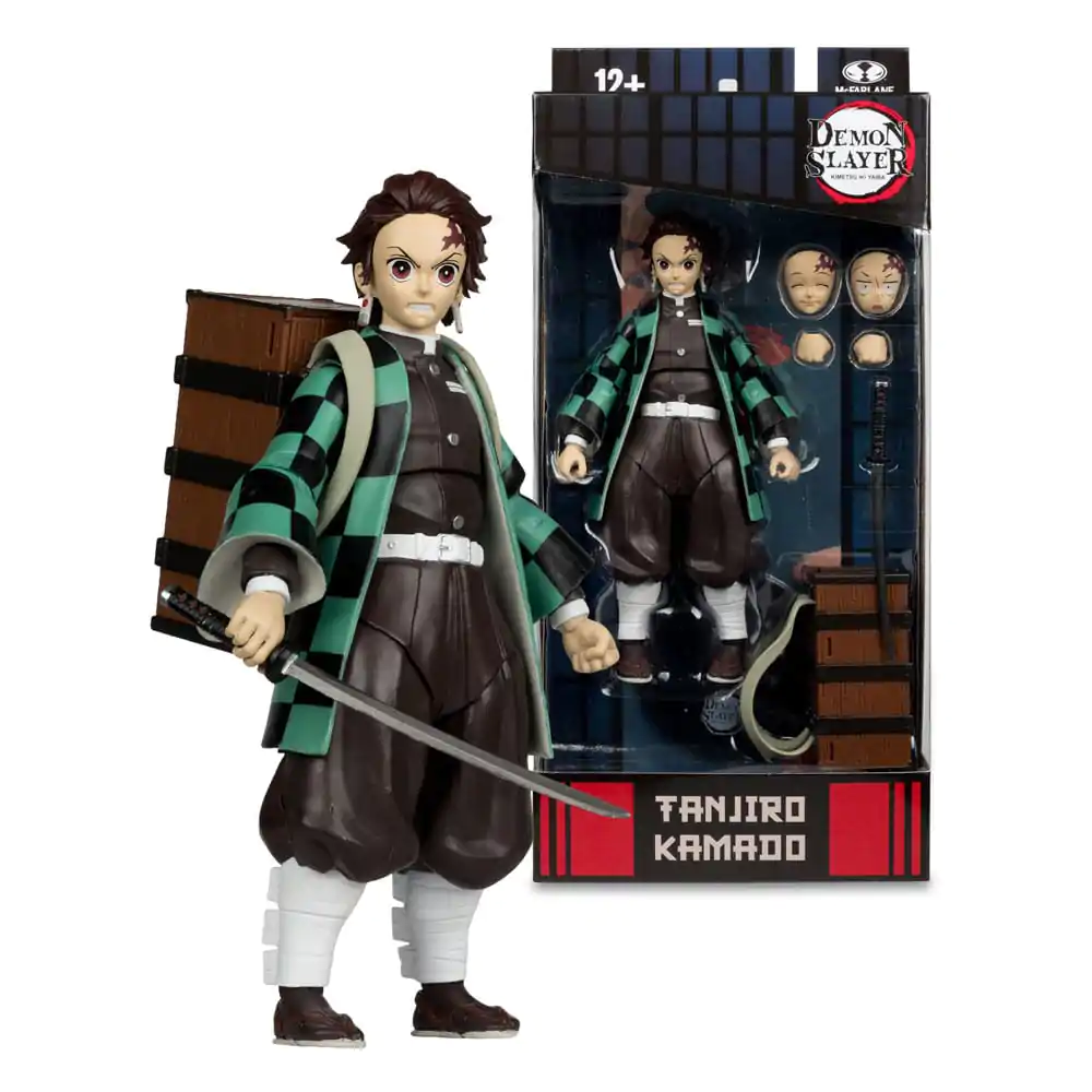 Demon Slayer: Kimetsu no Yaiba figurină de acțiune Tanjiro Kamado (cu Cutie Nezuko) (Sezonul 3) 18 cm poza produsului