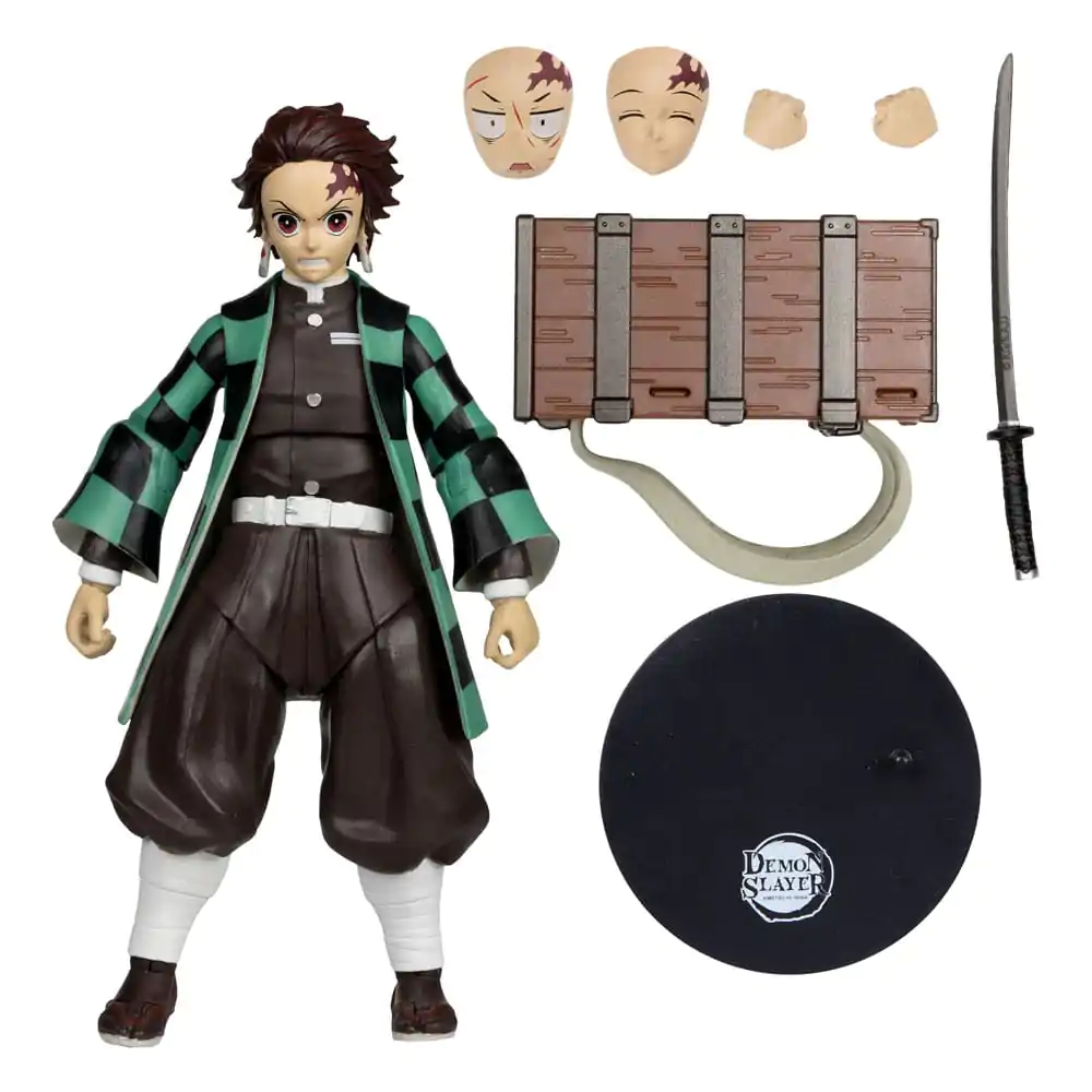 Demon Slayer: Kimetsu no Yaiba figurină de acțiune Tanjiro Kamado (cu Cutie Nezuko) (Sezonul 3) 18 cm poza produsului
