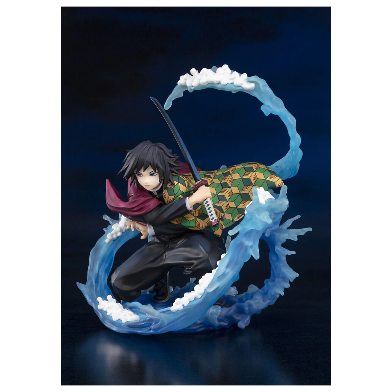 Demon Slayer Kimetsu No Yaiba Tomioka Giyu Water Breathing S.H. Figurarts figura 17cm poza produsului