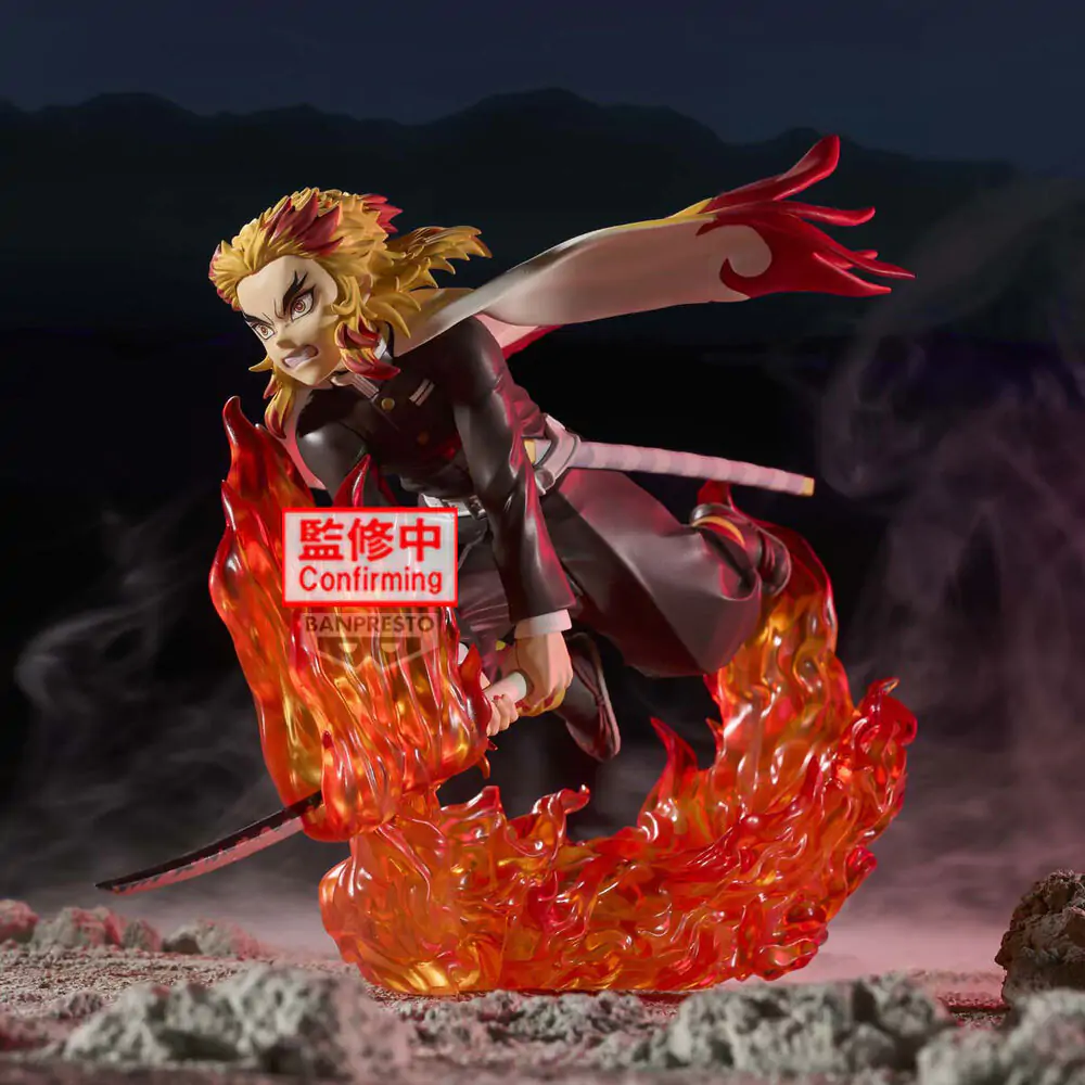 Demon Slayer Kimetsu no Yaiba Vibration Stars Kyojuro Rengoku figurină 14cm poza produsului