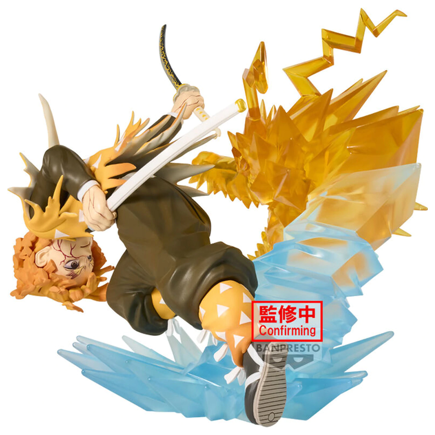 Demon Slayer Kimetsu no Yaiba Vibration Stars Zenitsu Agatsuma figurina 12cm poza produsului