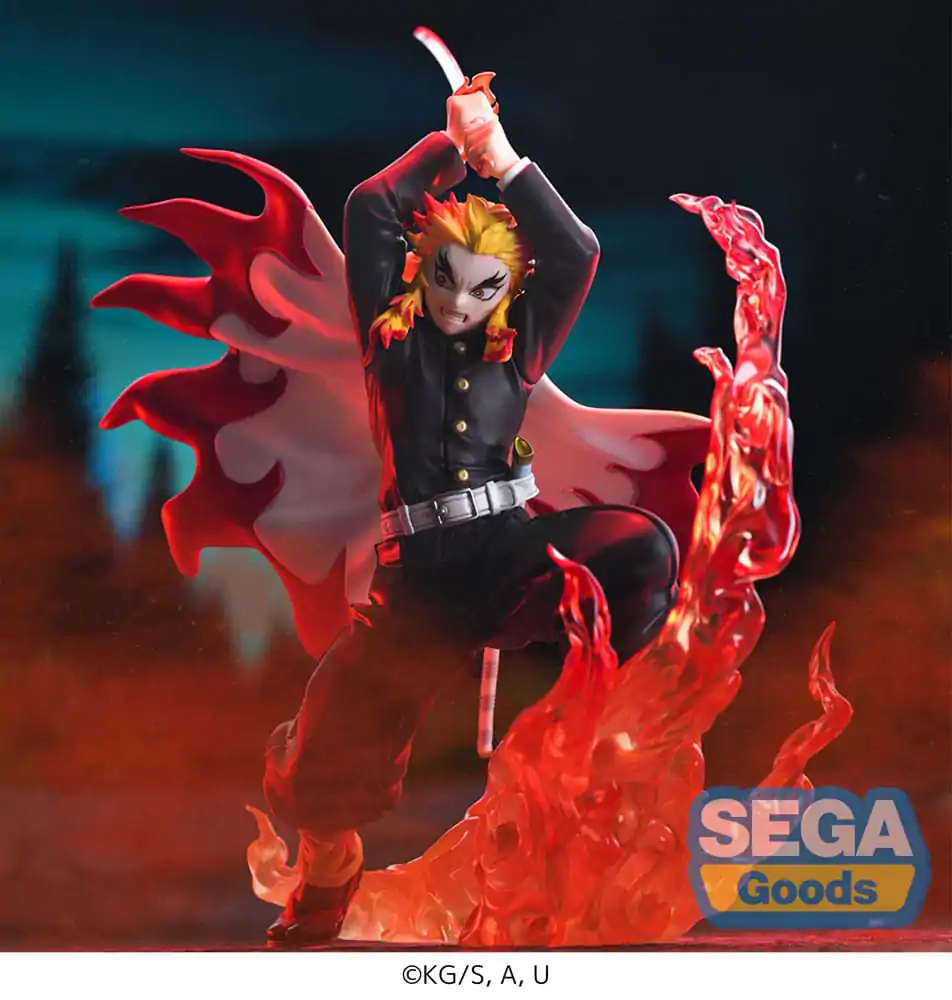 Demon Slayer: Kimetsu no Yaiba Xross Link Anime statueta din PVC Kyojuro Rengoku 15 cm poza produsului