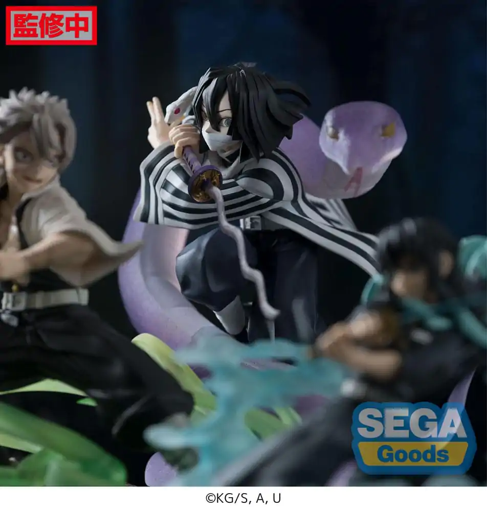 Statuie PVC anime Demon Slayer: Kimetsu no Yaiba Xross Link Obanai Iguro Hashira Training Arc 14 cm poza produsului