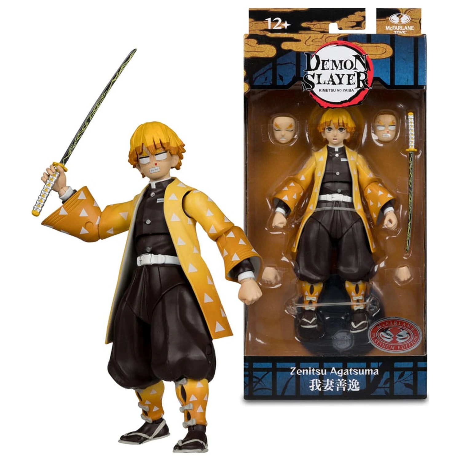 Demon Slayer: Kimetsu no Yaiba figurina de actiune Zenitsu Agatsuma Plantinum Edition 15 cm poza produsului