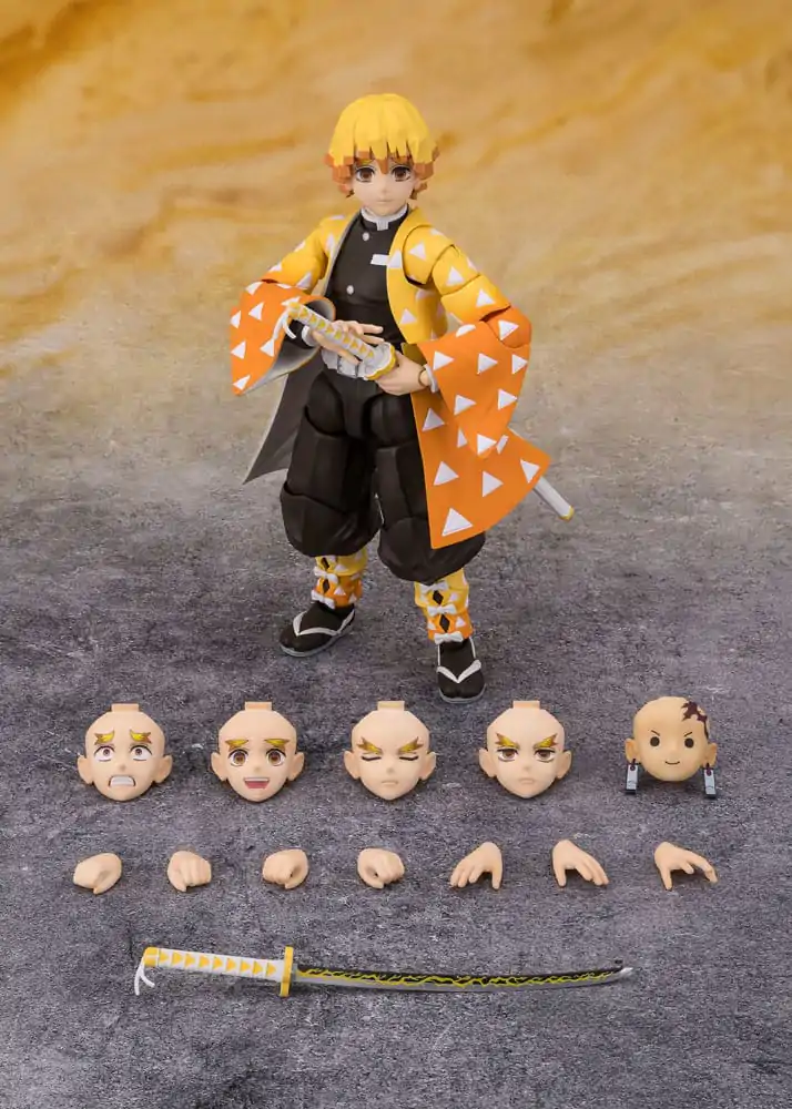 Demon Slayer Kimetsu no Yaiba Zenitsu Agatsuma S.H. Figuarts figurină 14cm poza produsului