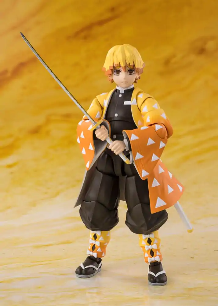 Demon Slayer Kimetsu no Yaiba Zenitsu Agatsuma S.H. Figuarts figurină 14cm poza produsului