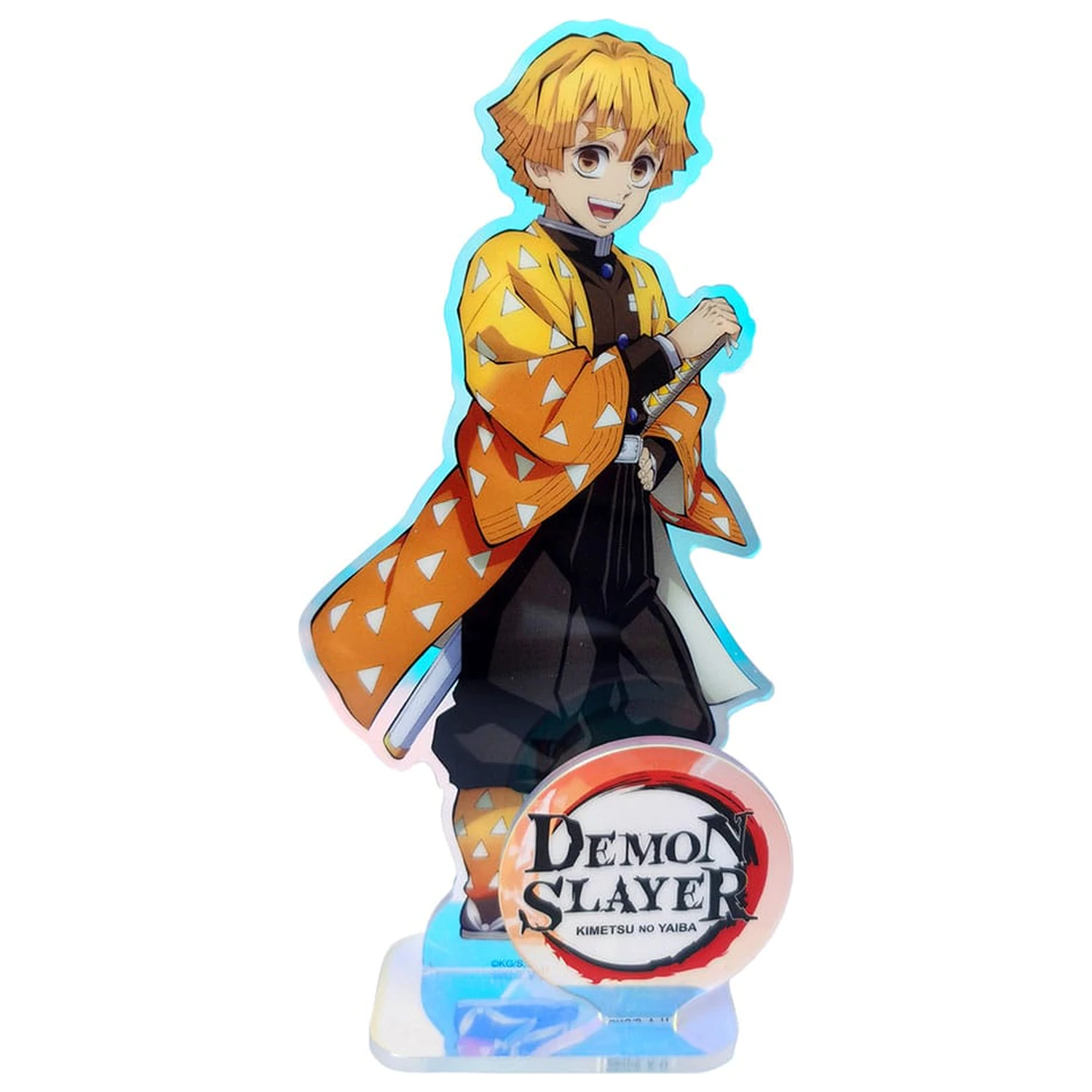 Demon Slayer: Kimetsu no Yaiba Suport acrilic Zenitsu Holographic 15 cm poza produsului