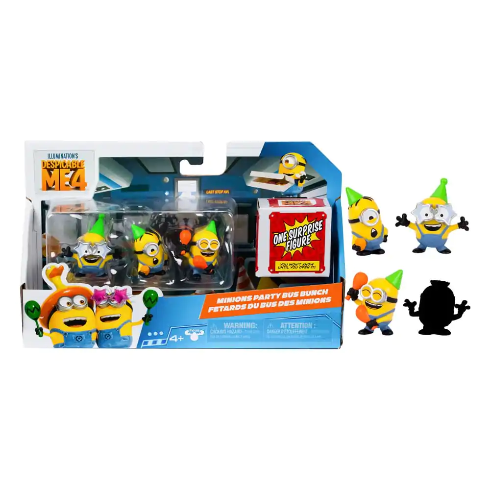 Despicable Me 4 Figurina Set 4 Bucăți Autobuz Petrecere 5 cm poza produsului