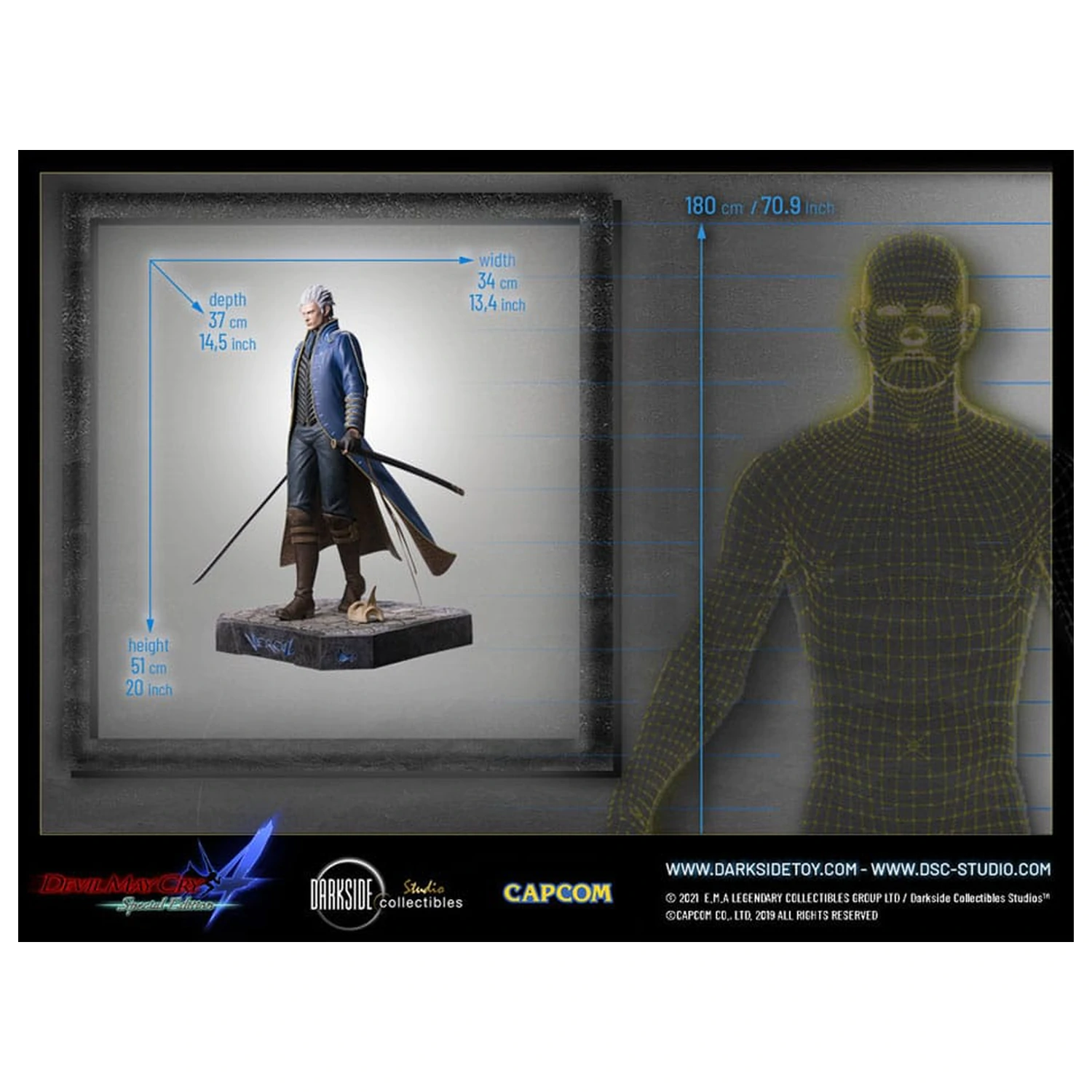 Devil May Cry 4 Statuie Premium 1/4 Vergil 51 cm poza produsului