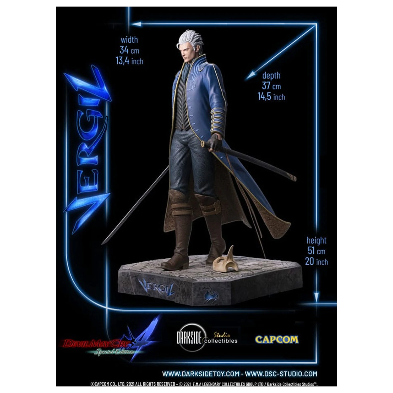 Devil May Cry 4 Statuie Premium 1/4 Vergil 51 cm poza produsului