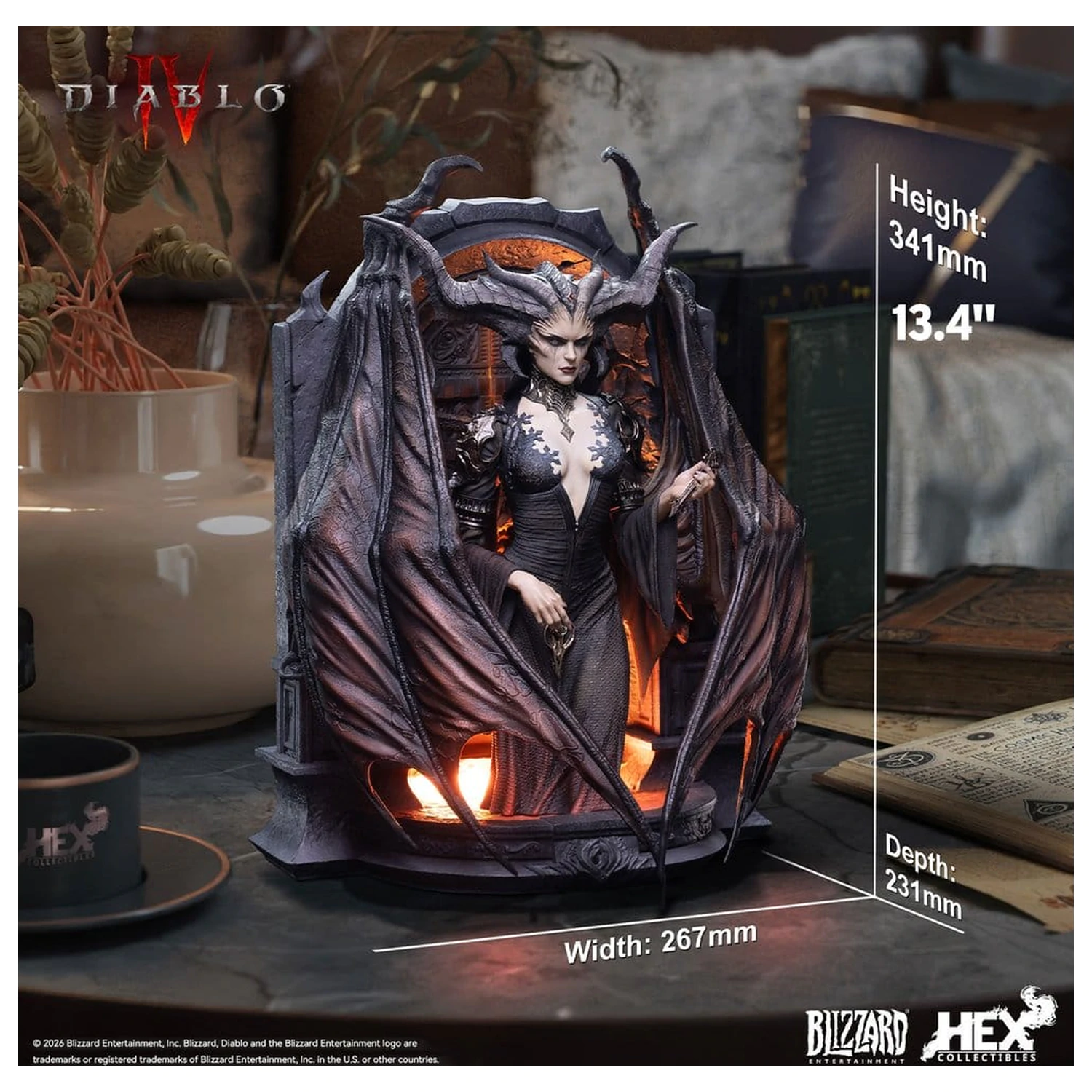 Diablo IV Art Statuie Lilith 34 cm poza produsului