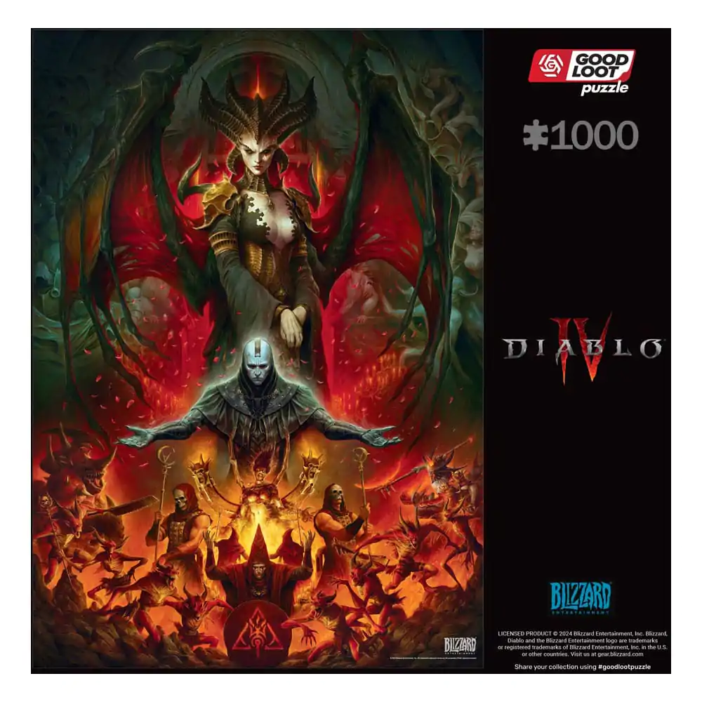 Diablo IV Gaming Puzzle Compoziție Lilith (1000 piese) poza produsului