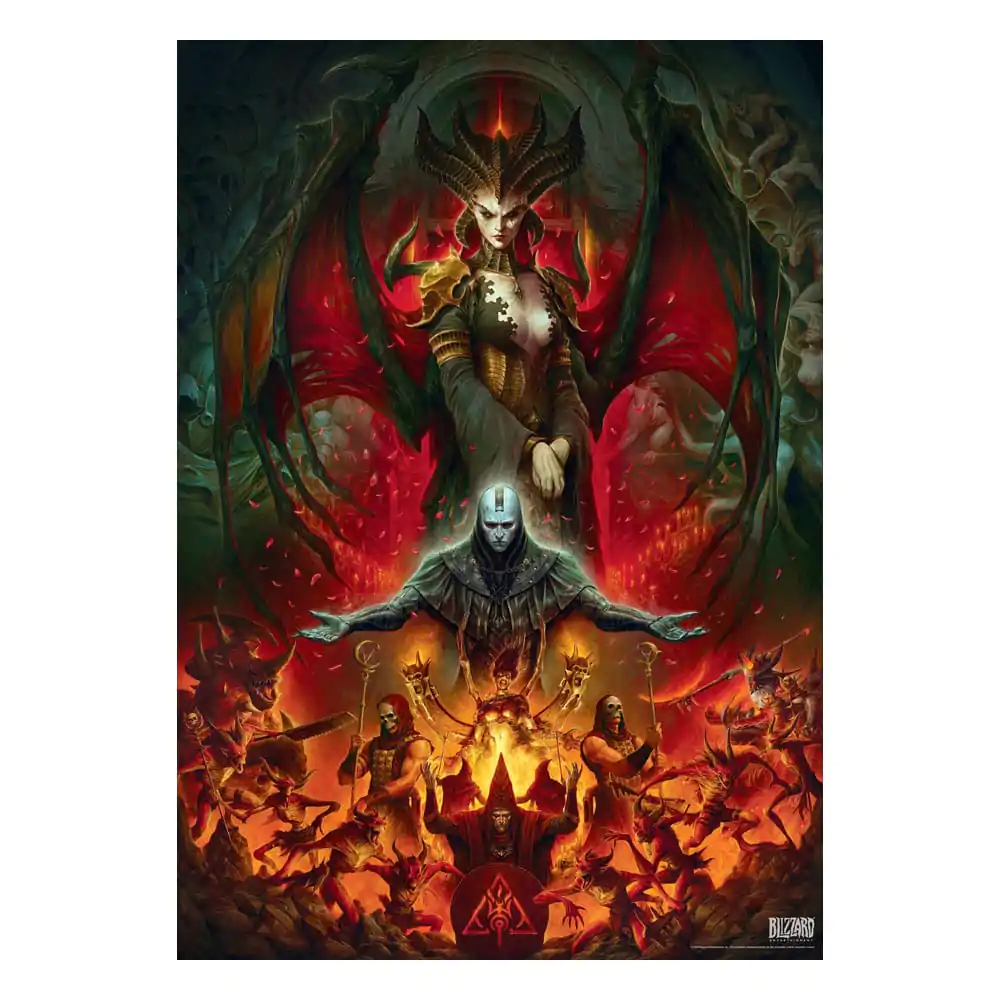 Diablo IV Gaming Puzzle Compoziție Lilith (1000 piese) poza produsului